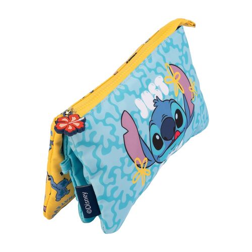 Disney Stitch triple pencil case