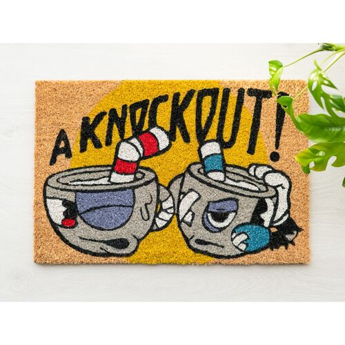 Felpudo Knockout Cuphead