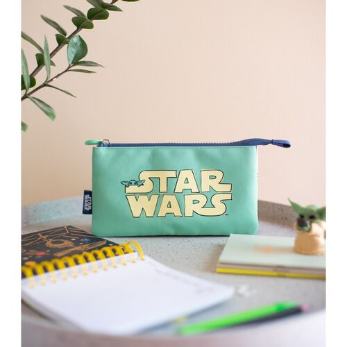 Star Wars The Mandalorian triple pencil case