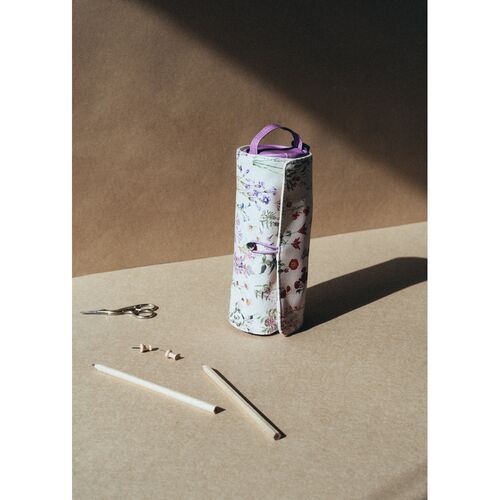 Wild Flowers Roll-up carry pencil case