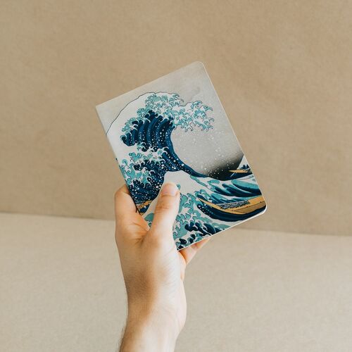 The Great Wave of Kanagawa Hokusai pack 3 A6 notebooks