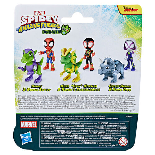 Marvel Spidey and his Amazing Friends Miles Spin Morales & Marvels Electrosaurus figure