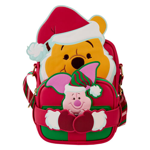 Loungefly Disney Winnie the Pooh Santa Pooh shoulder bag