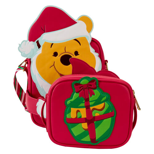 Loungefly Disney Winnie the Pooh Santa Pooh shoulder bag