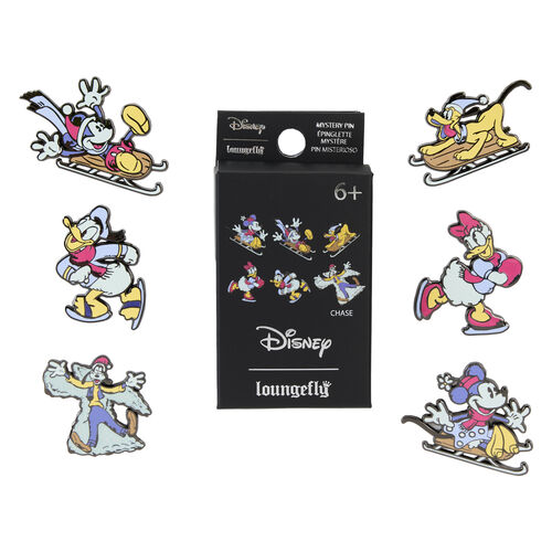 Blind Box Enamel Pin Winter Wonderland Mickey and Friends Disney Loungefly surtido