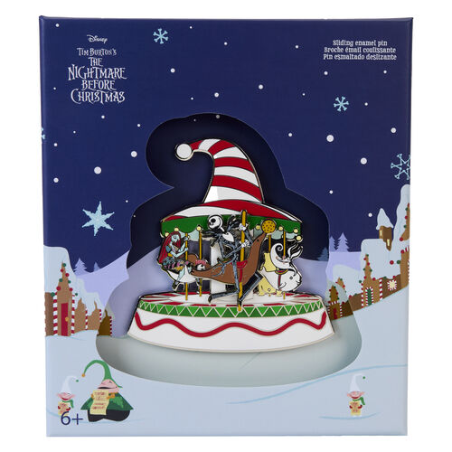 Loungefly Disney Nightmare Before Christmas Town Carousel enamel pin