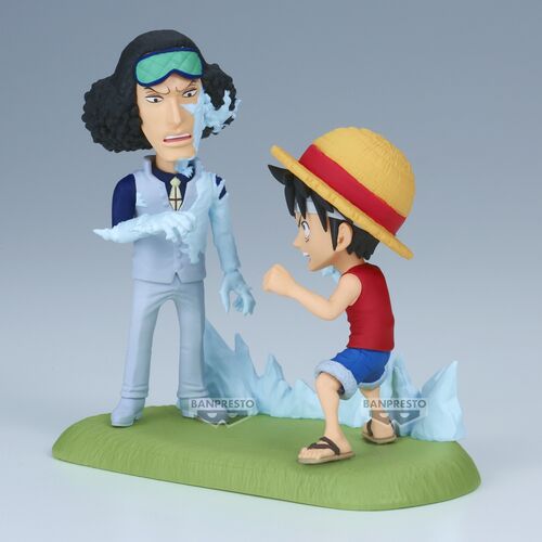 Figura Monkey D. Luffy vs Kuzan World Collectable Figure Log Stories One Piece 9cm