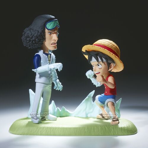 Figura Monkey D. Luffy vs Kuzan World Collectable Figure Log Stories One Piece 9cm