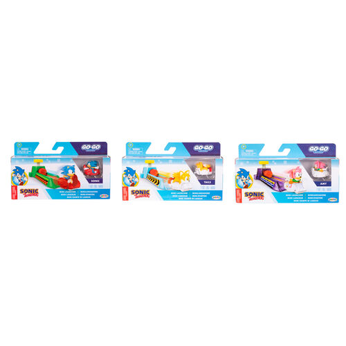 Sonic Go Go Racers assorted launchers cars