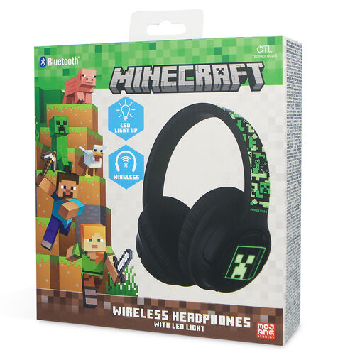 Minecraft wireless LED headphones