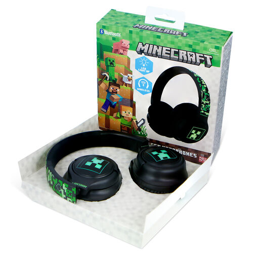 Minecraft wireless LED headphones