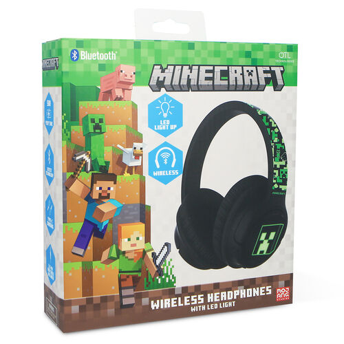 Minecraft wireless LED headphones