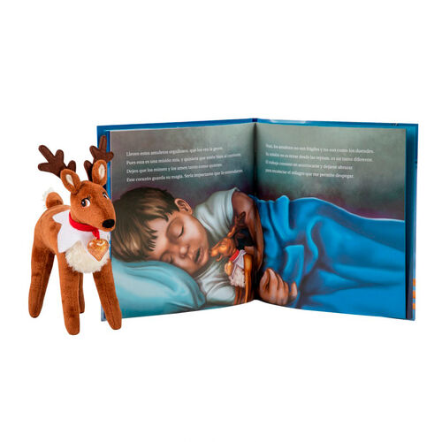 Spanish Elf Pets Story + plush toy Reindeer set