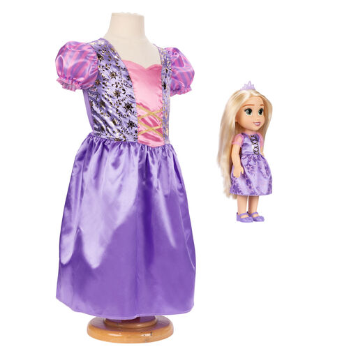 Mueca Rapunzel + Disfraz Disney 38cm