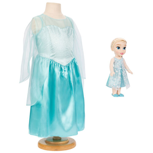 Mueca Elsa + Disfraz Frozen 2 Disney 38cm