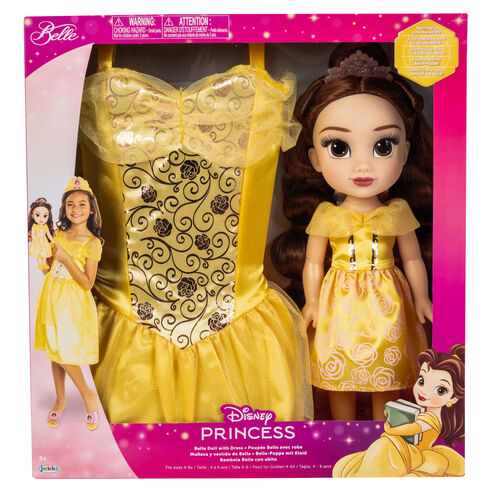 Mueca Bella + Disfraz La Bella y la Bestia Disney 38cm