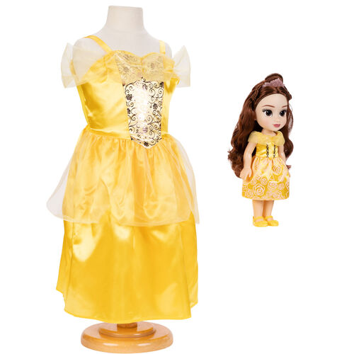 Mueca Bella + Disfraz La Bella y la Bestia Disney 38cm