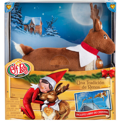 Spanish Elf Pets Story + plush toy Reindeer set