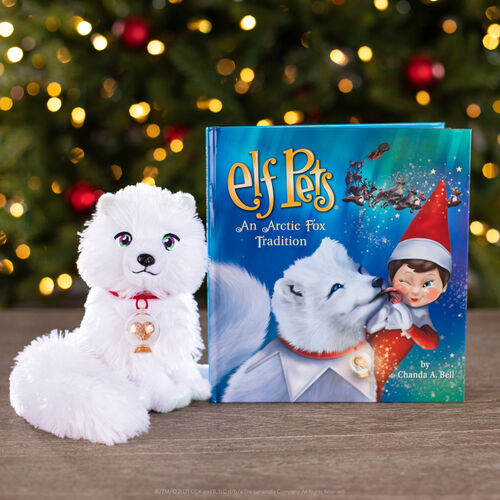 Spanish Elf Pets Story + plush toy Fox Artic set