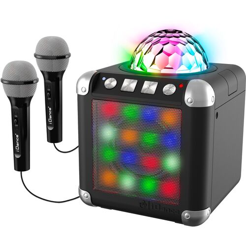 Karaoke 2 Microfonos Luces Led