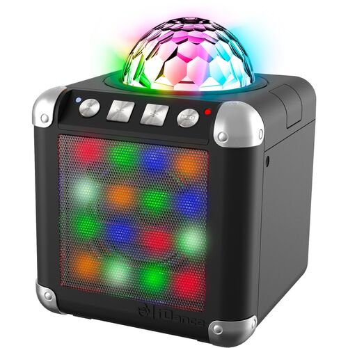 Karaoke 2 Microfonos Luces Led