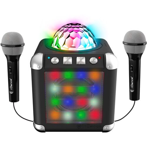 Karaoke 2 Microphones Led Lights