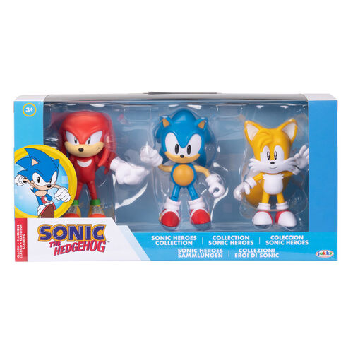 Blister 3 figuras Classic Sonic the Hedgehog 10cm