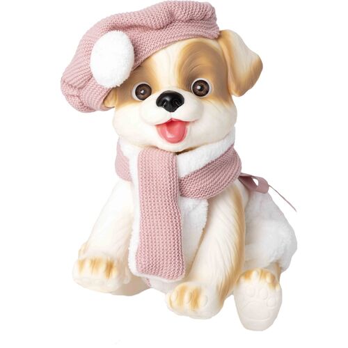 Baby doll reborn puppy scarf and hat doll