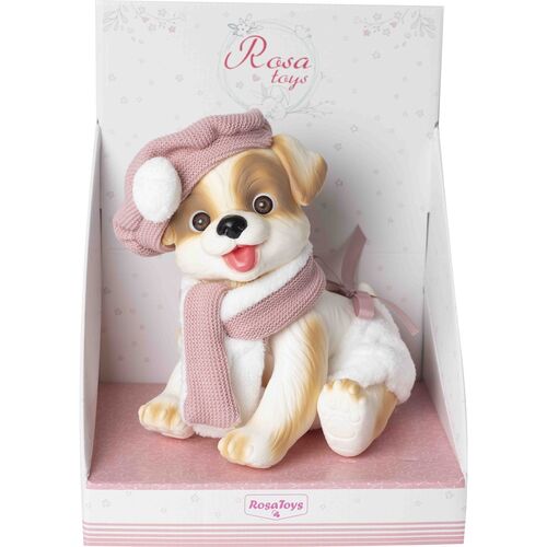 Baby doll reborn puppy scarf and hat doll