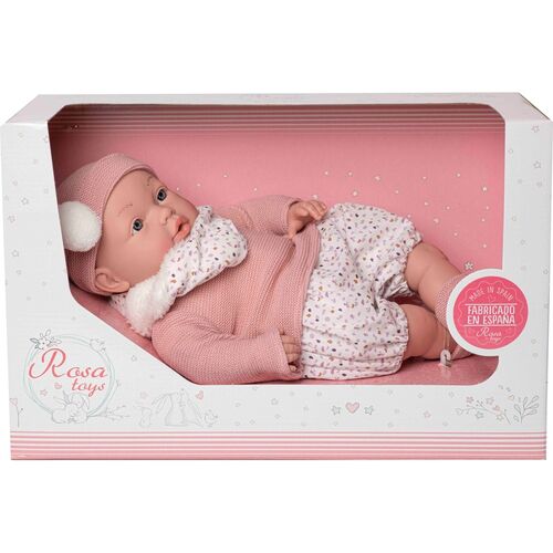 Baby doll reborn Daniela cry pink scarf