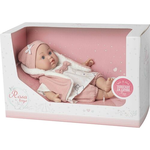 Baby doll reborn Lara cry pink waistcoat