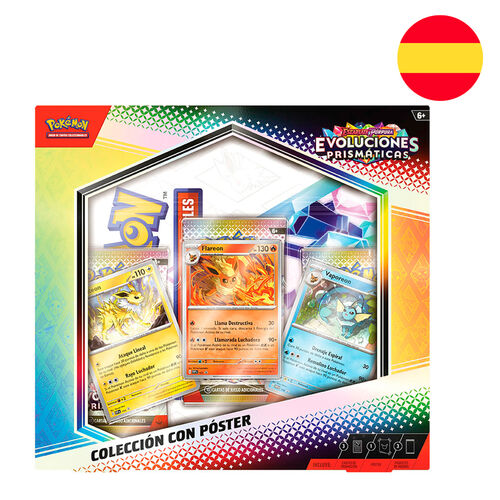 Spanish Pokemon SV8.5 Poster collection collectible card game blister