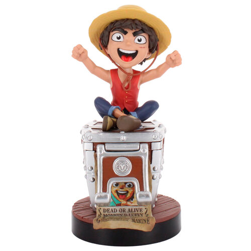 Cable Guy soporte sujecion Wanted Poster Luffy One Piece 20cm