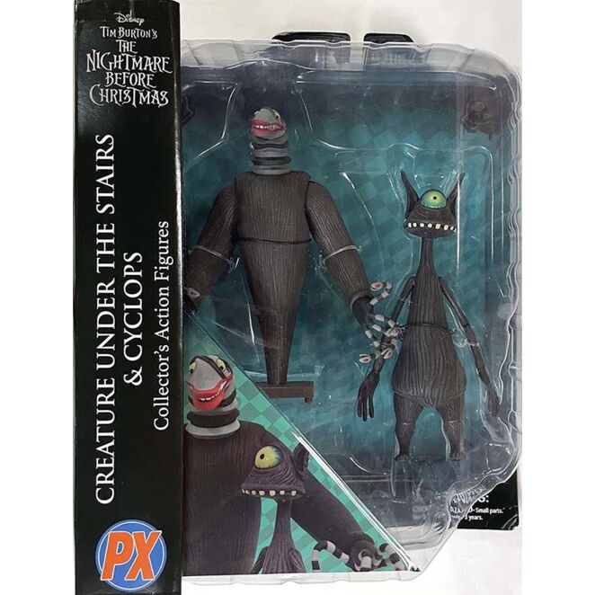 Pack figuras Creature under the Stairs And Cyclops Pesadilla Antes de Navidad 18cm