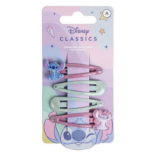 Disney Angel & Stitch blister pack 4 hairpins