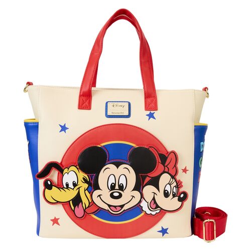 Loungefly Disney Classic Mickey and Friends convertible backpack tote bag