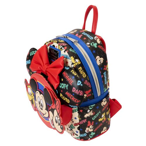 Mochila + diadema orejas Mickey and Friends Classic Disney Loungefly 26cm