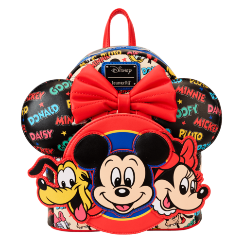 Loungefly Disney Classic Mickey and Friends backpack + headband 26cm