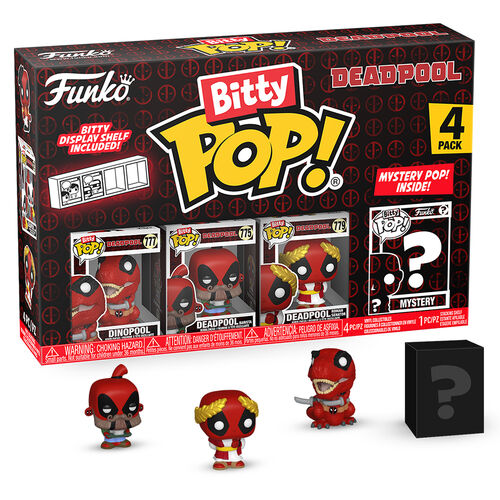 Blister 4 figuras Bitty POP Marvel Deadpool surtido