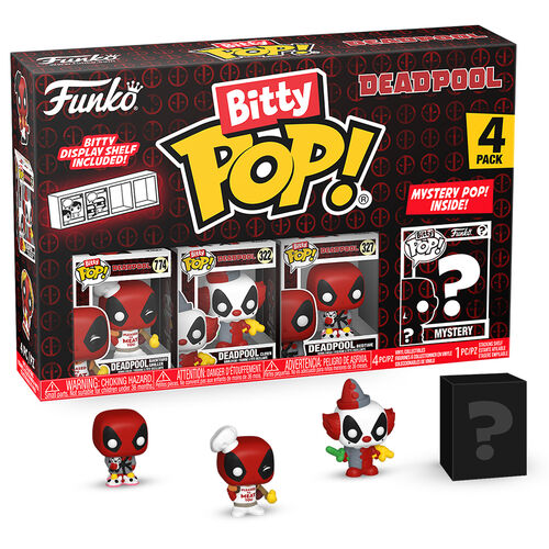 Blister 4 figuras Bitty POP Marvel Deadpool surtido