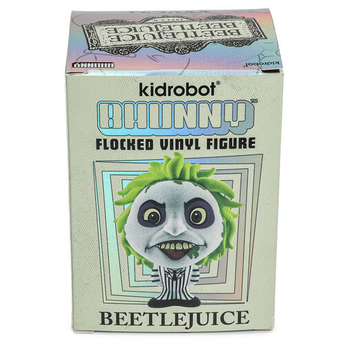 Beetlejuice Kidrobot Bhunny Flocked Beetlejuice figure 10cm