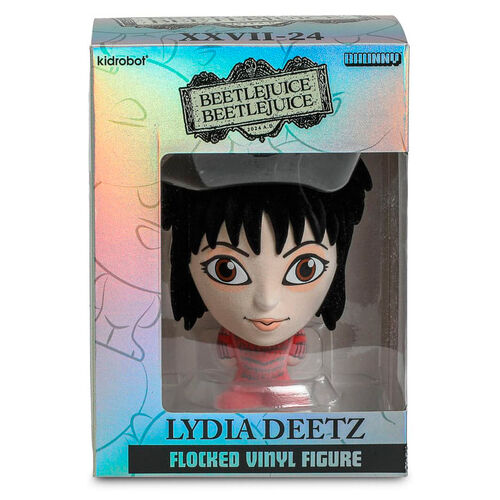 Figura Lydia Deetz Kidrobot Bhunny Flocked Beetlejuice 10cm