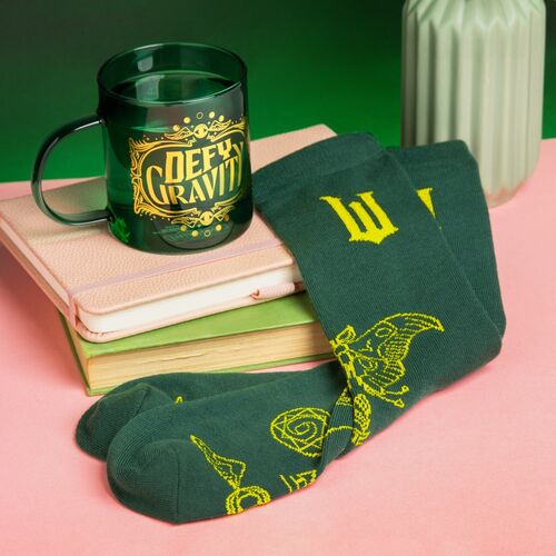 Wicked Elphaba Set Crystal Mug + socks