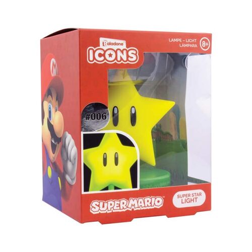 Super Mario Bros Star Icons lamp 12cm