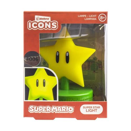 Super Mario Bros Star Icons lamp 12cm