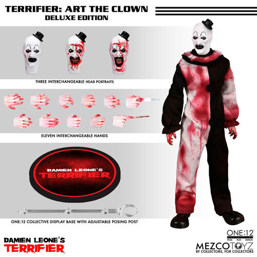 Terrifier One:12 Art the Clown figure 18cm