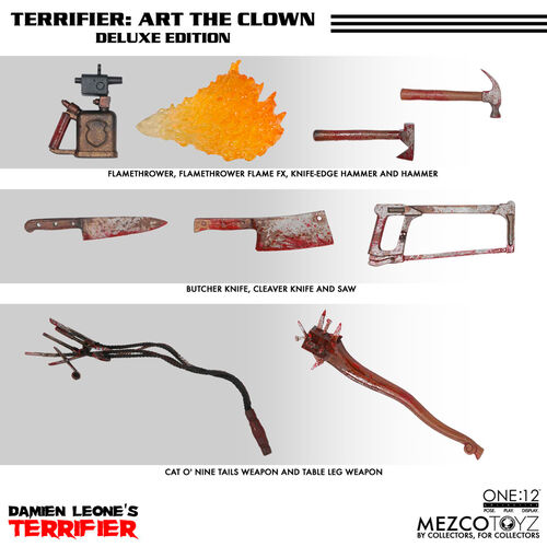 Terrifier One:12 Art the Clown figure 18cm