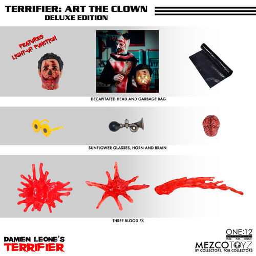 Terrifier One:12 Art the Clown figure 18cm