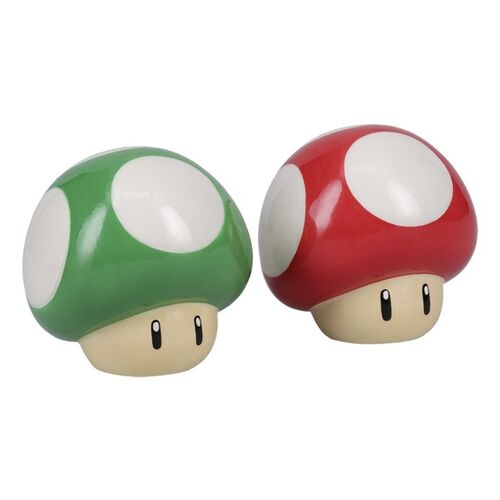 Set Salero y Pimentero Setas Super Mario Bros 7cm