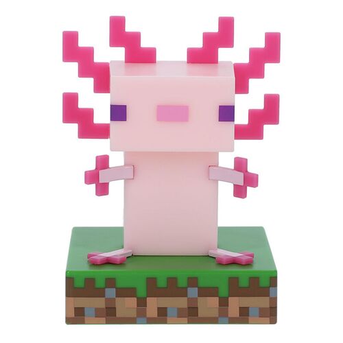 Lampara Icons Ajolote Minecraft 12cm